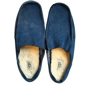 Ugg Ascot Deep Ocean Blue Slippers Size 10‎ like new condition